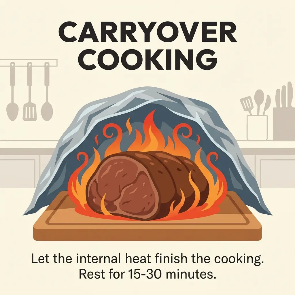 Cover for Carryover Cooking: How Much Temp Does Meat Rise After Resting?
