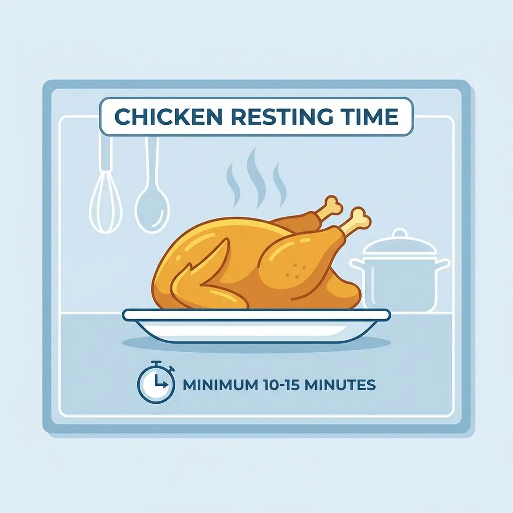 Cover for Chicken Resting Time: Why Chicken Needs 5–10 Minutes After Cooking