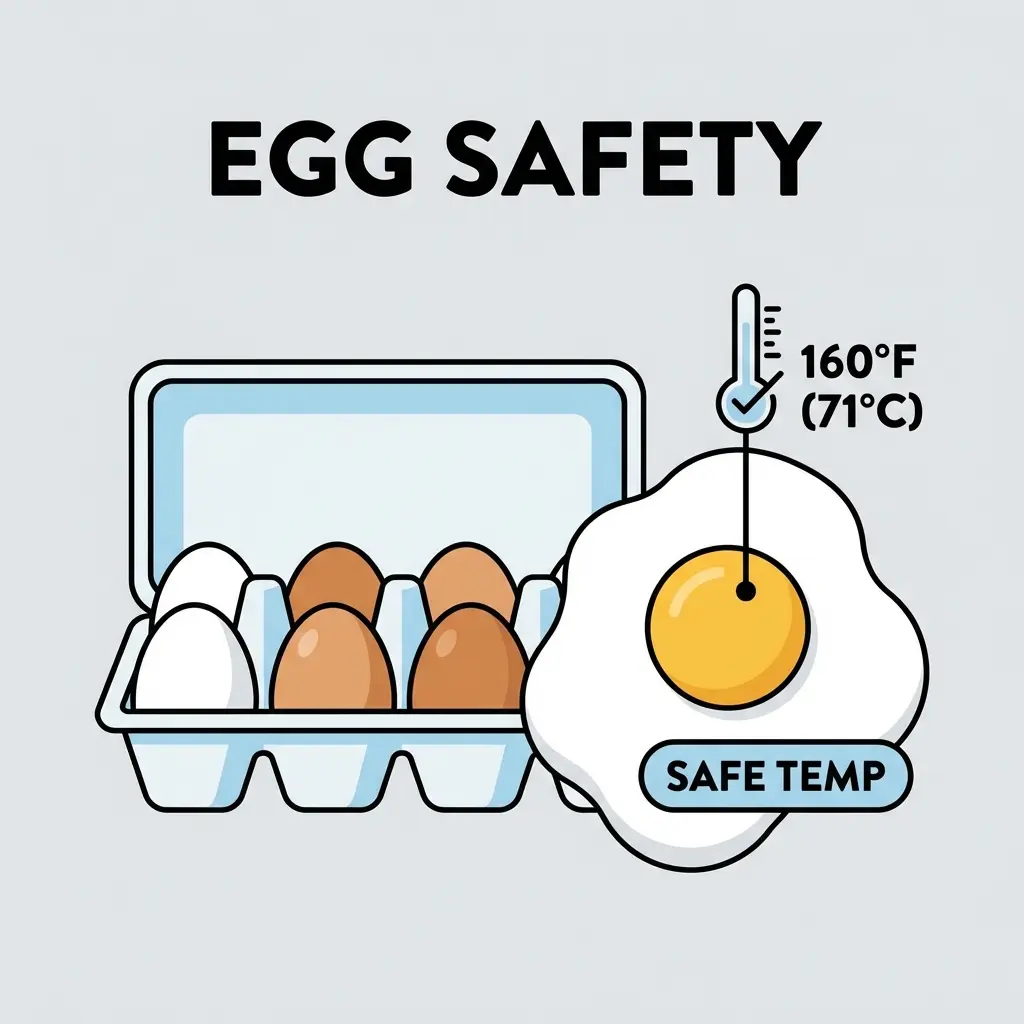 Egg Safety Temperature: Salmonella & Storage