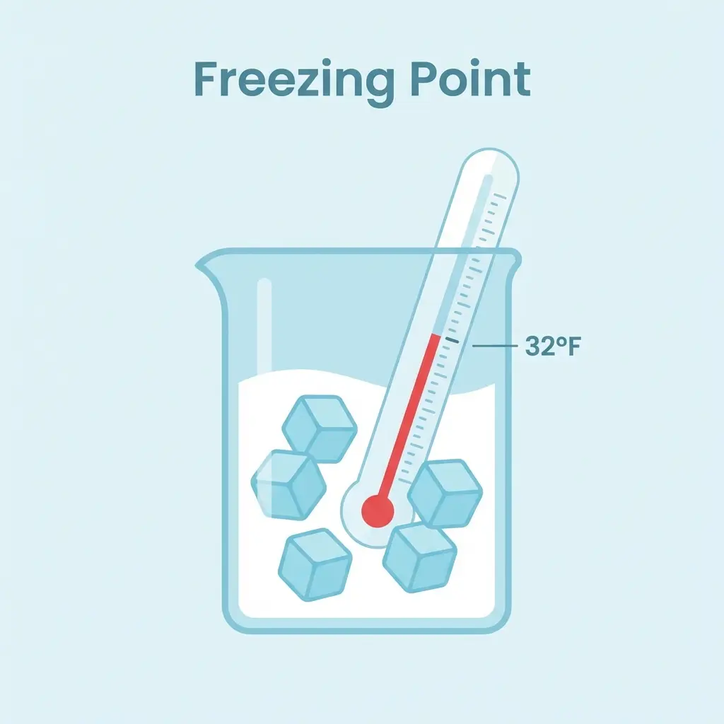Freezing Point of Water: 32°F (0°C) — Salt, Altitude & Impurity Effects