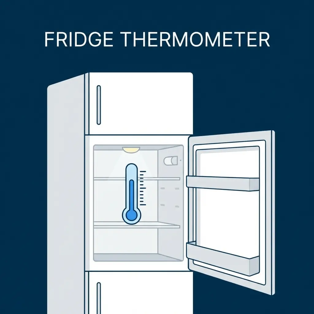 Cover for Fridge Thermometer Guide: How to Choose, Place & Read One Accurately