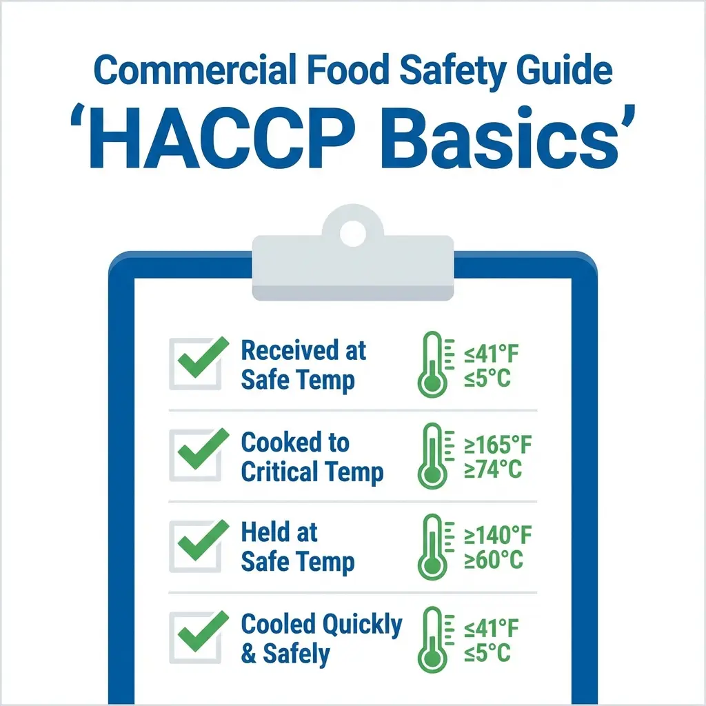 Cover for HACCP Temperature Basics: Critical Control Points for Home & Commercial Kitchens