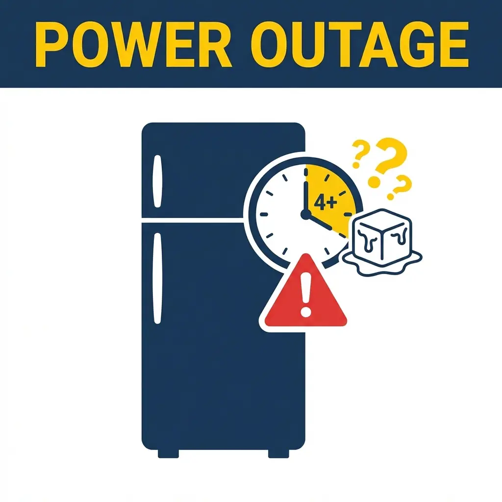 Cover for Power Outage Food Safety: Fridge & Freezer 4-Hour & 48-Hour Rules